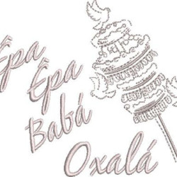 Embroidery Design Êpa Êpa Babá Oxalá Opaxorô Small