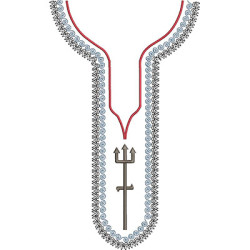 Embroidery Design Garment Collar Camisú Exú