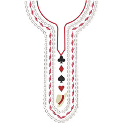 Embroidery Design Garment Collar Camisú Rogue