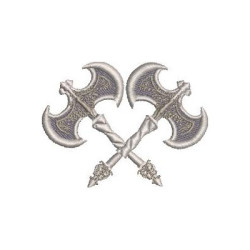 Embroidery Design Shango Axes 7 Cm