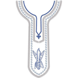 Matriz De Bordado Gola De Camisú Espada De Ogum