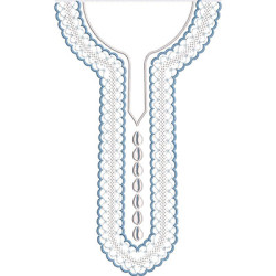 Matriz De Bordado Gola Camisú Com Búzios