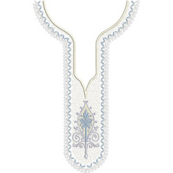 Diseño Para Bordado Cuello De La Prenda Camisú Con Abebê Iemanjá