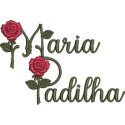 Embroidery Design Maria Padilha With Roses