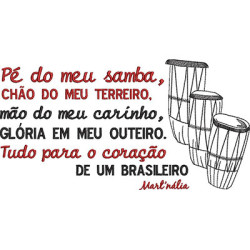 Embroidery Design Samba – Mart'nália