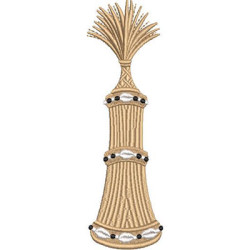 Embroidery Design Obaluaê's Xaxará 14 Cm