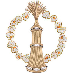 Embroidery Design Obaluaê's Xaxará