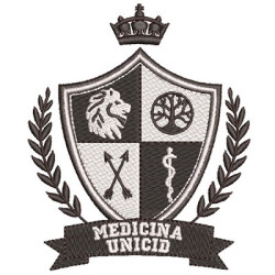 Embroidery Design Unicid Medicine Shield