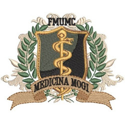 Matriz De Bordado Escudo Medicina Mogi Fmumc