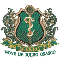 Embroidery Design Shield Nine Of July Osasco