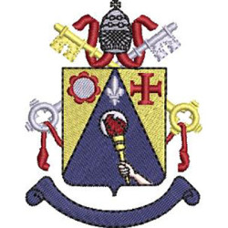 Diseño Para Bordado Escudo Puc 8 Cm