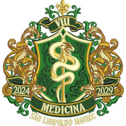 Diseño Para Bordado Escudo De Medicina Mandica Clase 8
