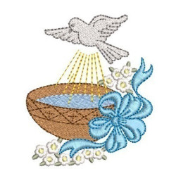 Embroidery Design Baptism 7 Cm