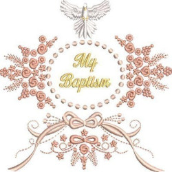 Embroidery Design Frame My Baptism