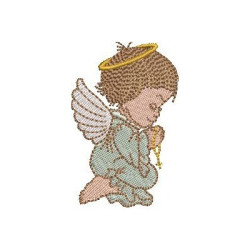 Embroidery Design Angel Praying 3