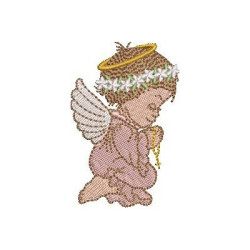 Embroidery Design Angel Praying 5