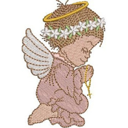 Embroidery Design Angel Praying 6