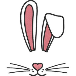 Embroidery Design Rabbit Ears 1