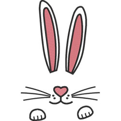Embroidery Design Rabbit Ears 2