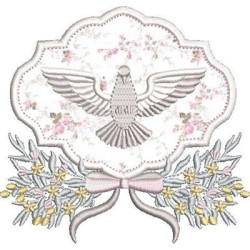 Embroidery Design Floral Frame With Divine 3