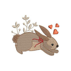 Embroidery Design Rabbit Easter