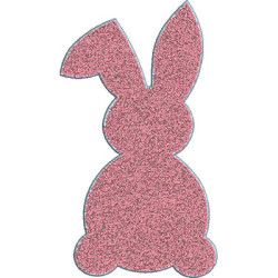 Embroidery Design Fake Chenille Rabbit