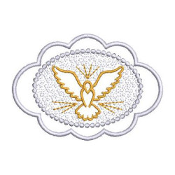 Matriz De Bordado Moldura Com Divino 9 Cm