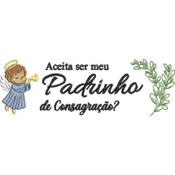 Matriz De Bordado Aceita Ser Padrinho De Consagração?