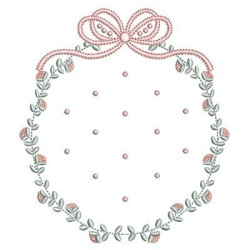 FLORAL FRAME WITH LACE AND BALLS 1