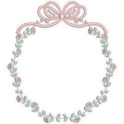 FLORAL FRAME WITH TIE 22