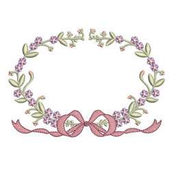 FLORAL FRAME WITH TIE 27