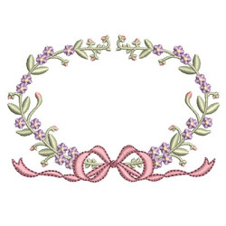 FLORAL FRAME WITH TIE 28