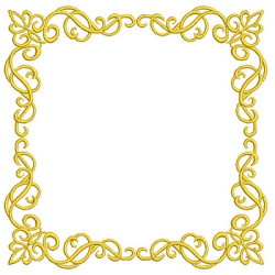 GOLDEN ARABIC FRAME 2