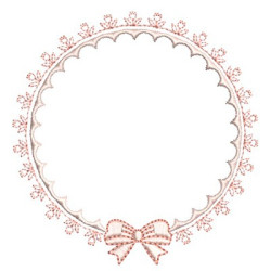 Embroidery Design Simple Frame With Loop 7