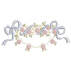 FLORAL FRAME WITH TIE 38