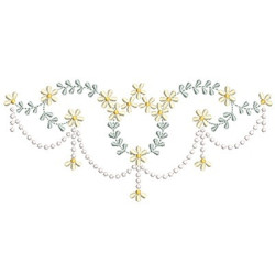 Diseño Para Bordado Moldura Floral Delicada 25