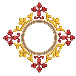 RELIGIOUS FRAME WITH CROWN