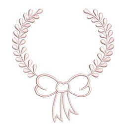 Embroidery Design Frame With Great Tie