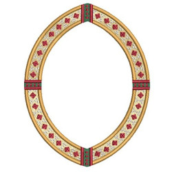 Embroidery Design Religious Frame 14