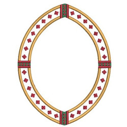 Embroidery Design Religious Frame 15
