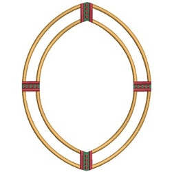 Embroidery Design Religious Frame 16