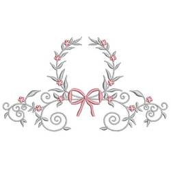 FLORAL FRAME WITH TIE 40