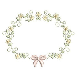 FLORAL FRAME WITH TIE 43