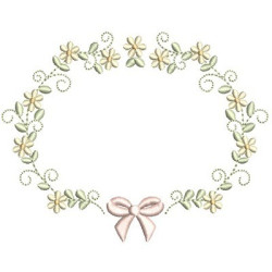 FLORAL FRAME WITH TIE 44