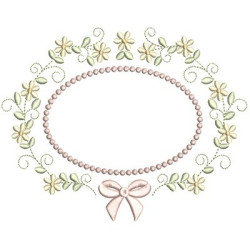 FLORAL FRAME WITH TIE 47