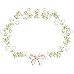 FLORAL FRAME WITH TIE 45