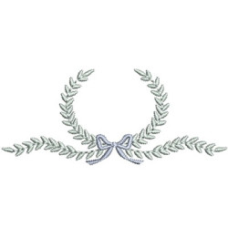 Diseño Para Bordado Marco De Acacia Con Lazo 13
