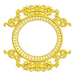 Embroidery Design Baroque Frame 28