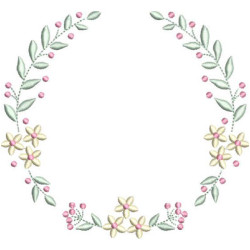 Diseño Para Bordado Marco Floral 47