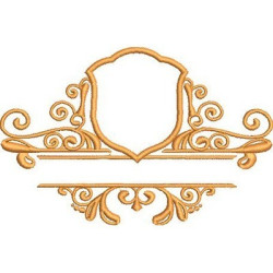 Embroidery Design Coat Of Arms For Initials And Name 4